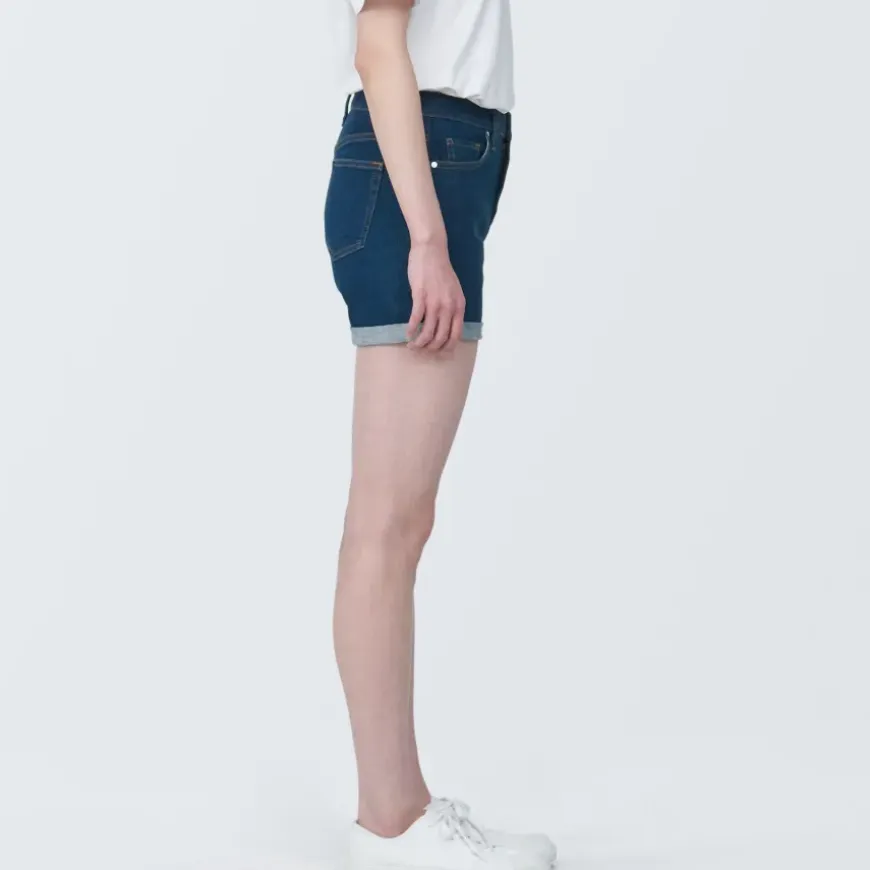 Women's Super Stretchy Denim Shorts Blue