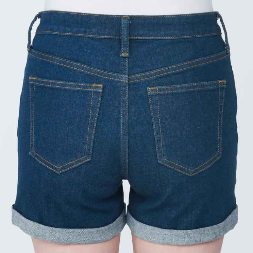 Women's Super Stretchy Denim Shorts Blue