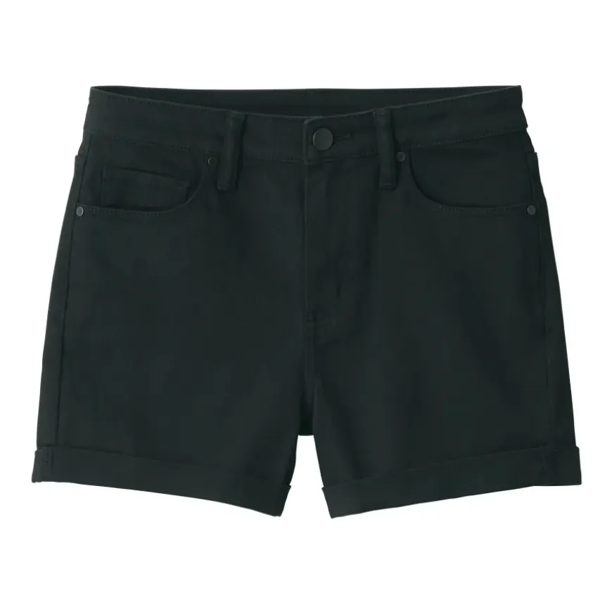 Women's Super Stretchy Denim Shorts Black