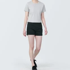 Women's Super Stretchy Denim Shorts Black