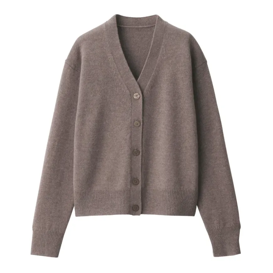 Women's Washable Mid-Gauge V-Neck Cardigan