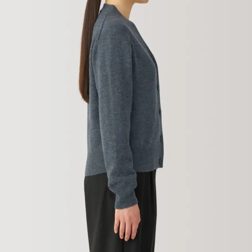 Women's Washable Mid-Gauge V-Neck Cardigan