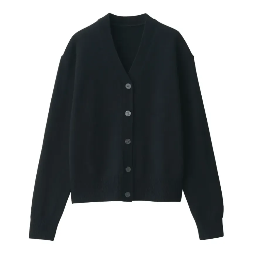 Women's Washable Mid-Gauge V-Neck Cardigan