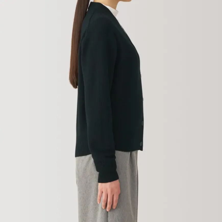 Women's Washable Mid-Gauge V-Neck Cardigan