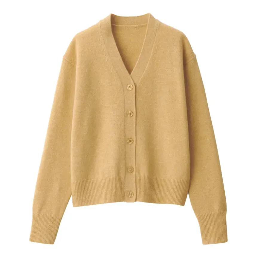 Women's Washable Mid-Gauge V-Neck Cardigan
