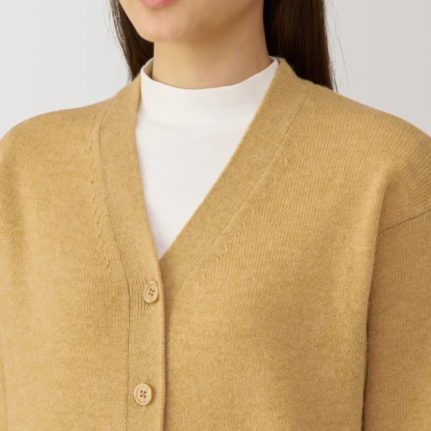 Women's Washable Mid-Gauge V-Neck Cardigan