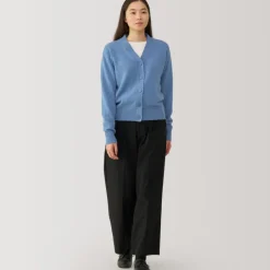 Women's Washable Mid-Gauge V-Neck Cardigan