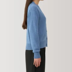 Women's Washable Mid-Gauge V-Neck Cardigan