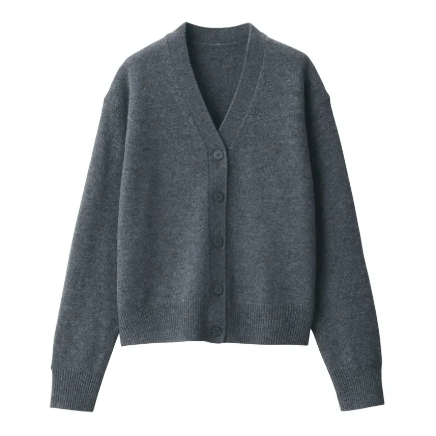 Women's Washable Mid-Gauge V-Neck Cardigan