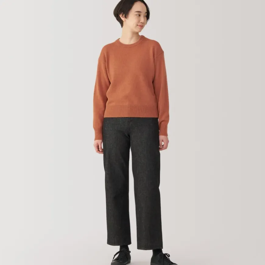Women's Washable Mid-Gauge Crew Neck Sweater
