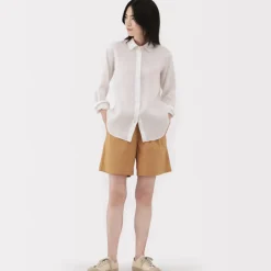 Women's Washed Broadcloth Shorts