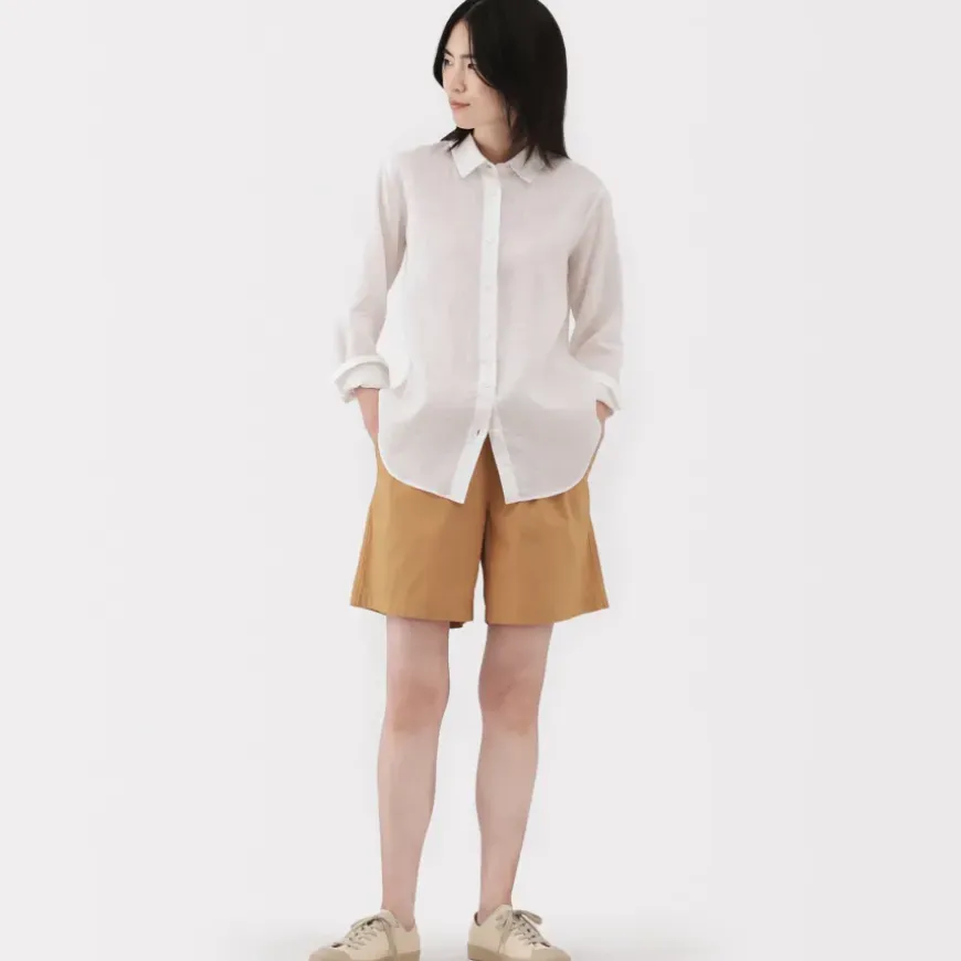 Women's Washed Broadcloth Shorts