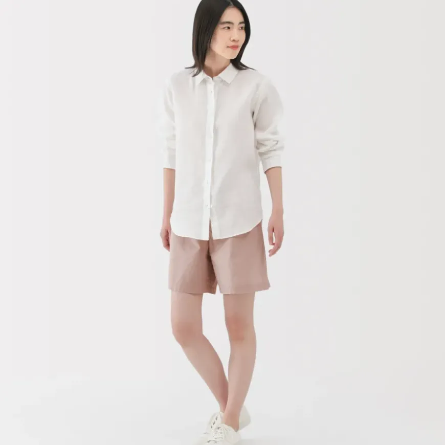 Women's Washed Broadcloth Shorts