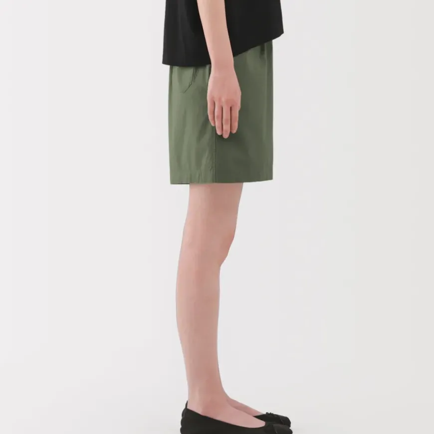 Women's Washed Broadcloth Shorts