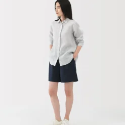 Women's Washed Broadcloth Shorts