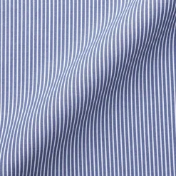 Women's Washed Broadcloth Regular Collar Long Sleeve Striped Shirt