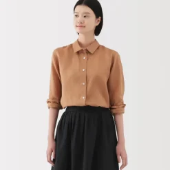Women's Washed Linen Shirt