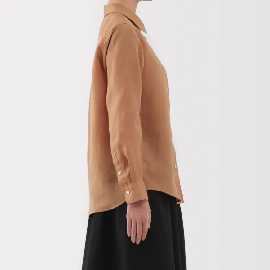 Women's Washed Linen Shirt