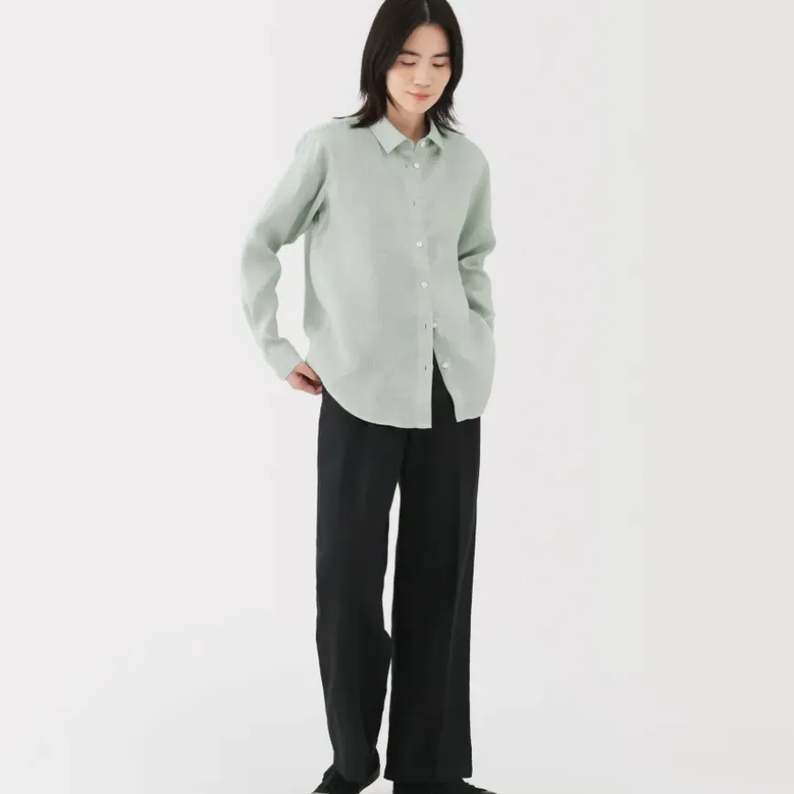 Women's Washed Linen Shirt