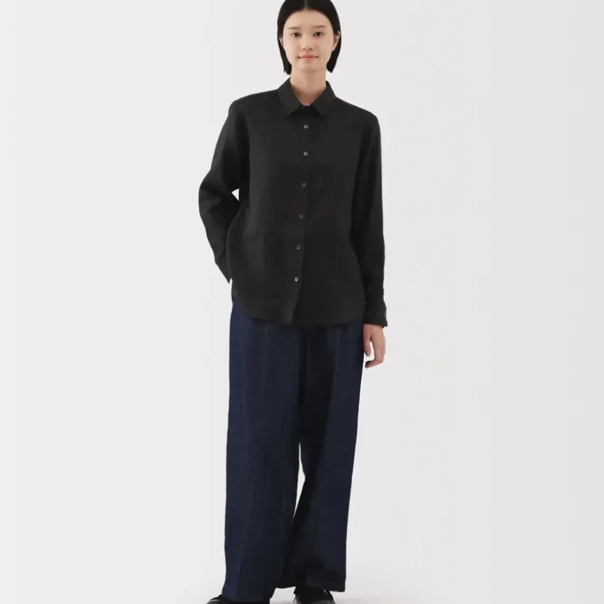 Women's Washed Linen Shirt