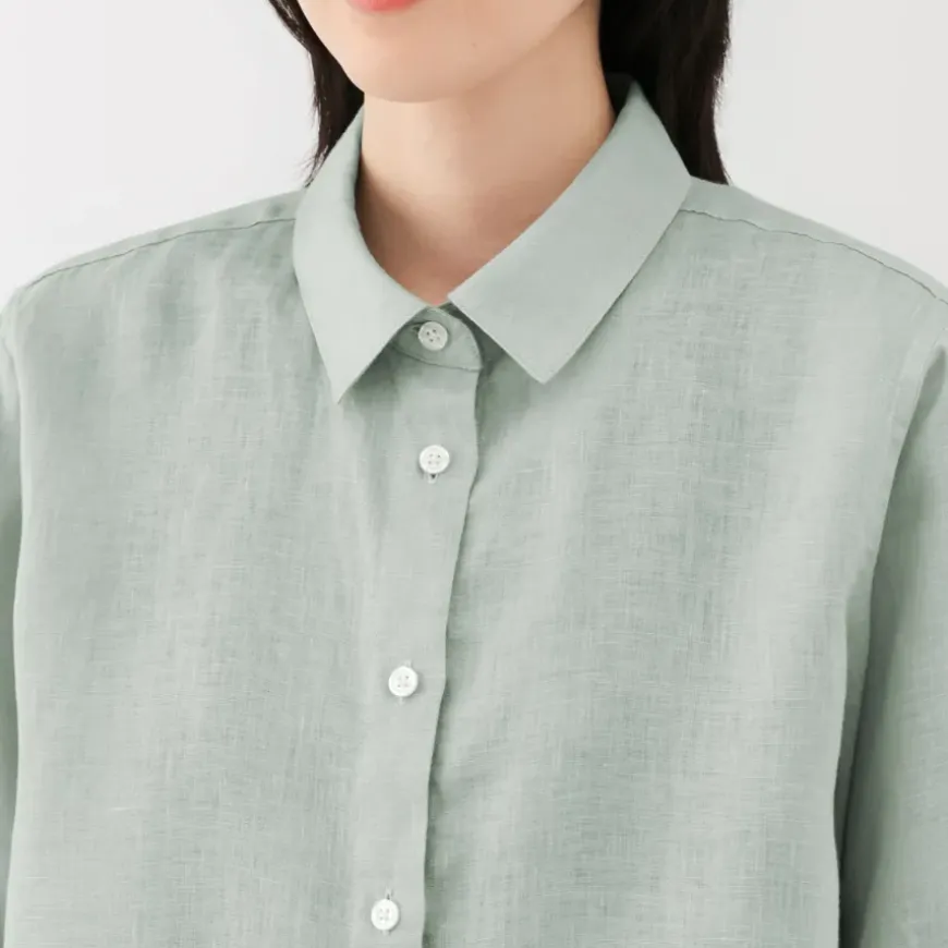 Women's Washed Linen Shirt
