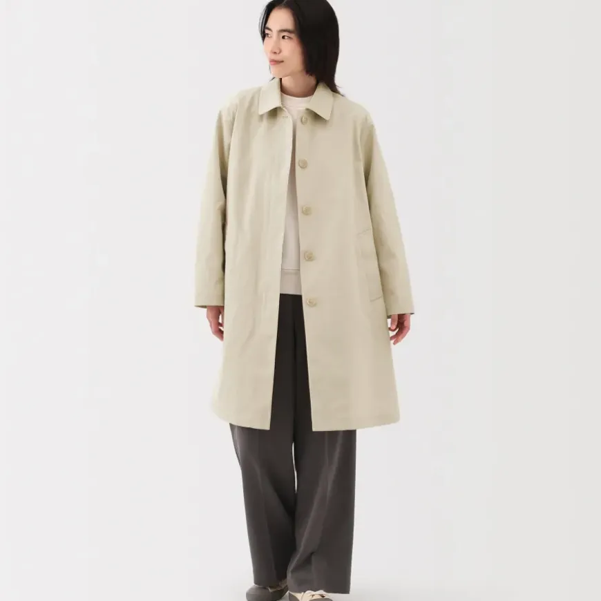 Women's Water Repellent Stand Fall Collar Coat