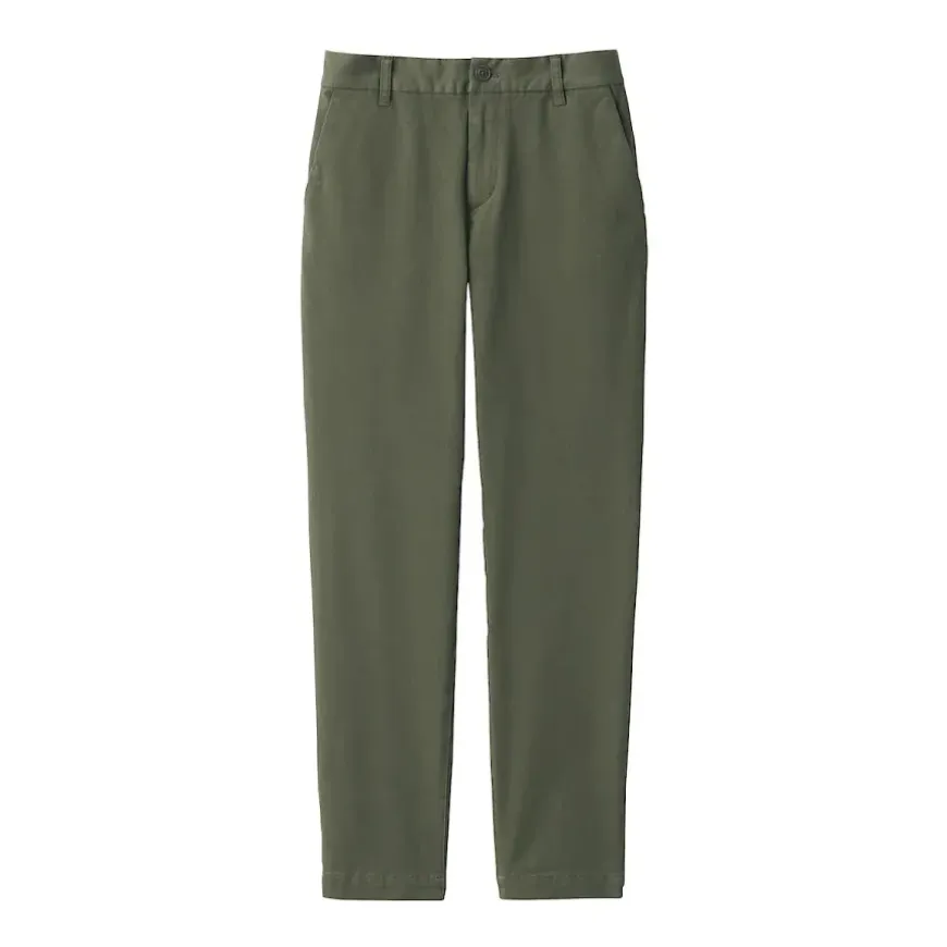 Women's 4-Way Stretch Chino Slim Tapered Pants (L 32inch / 80cm)