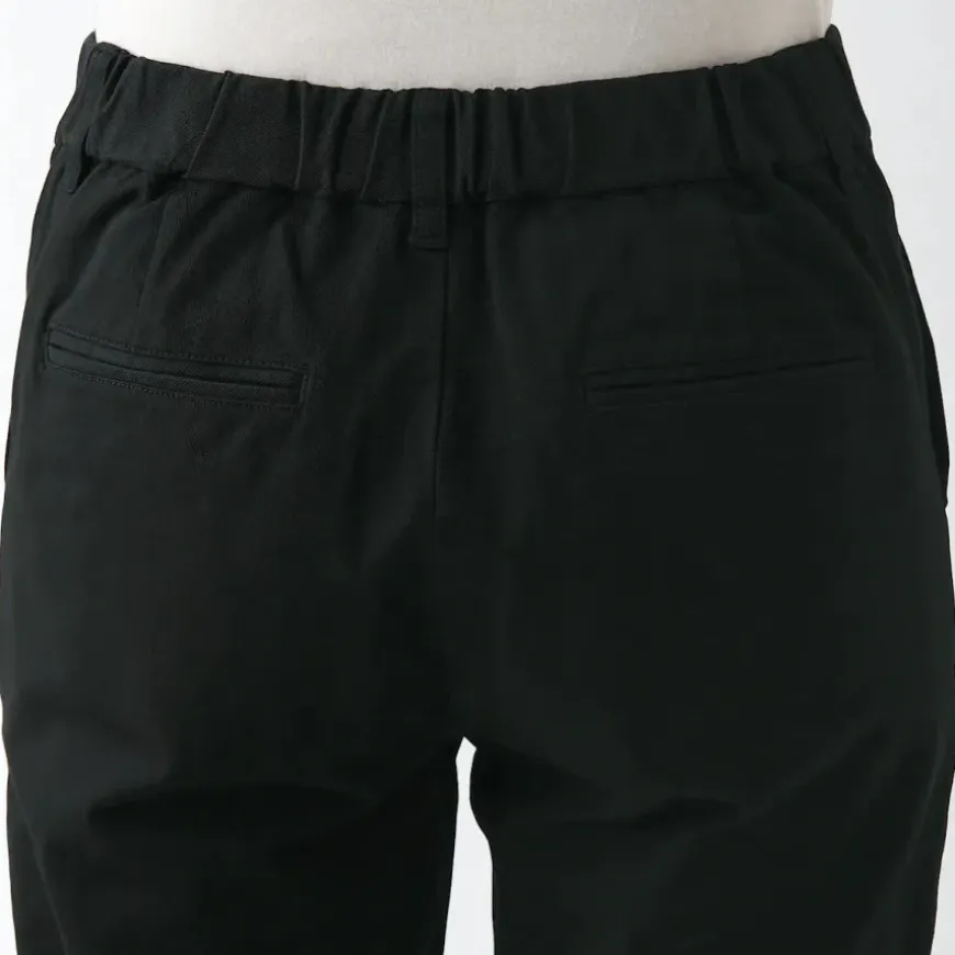 Women's 4-Way Stretch Chino Slim Tapered Pants (L 32inch / 80cm)