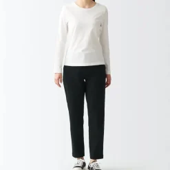 Women's 4-Way Stretch Chino Slim Tapered Pants (L 30inch / 75cm)