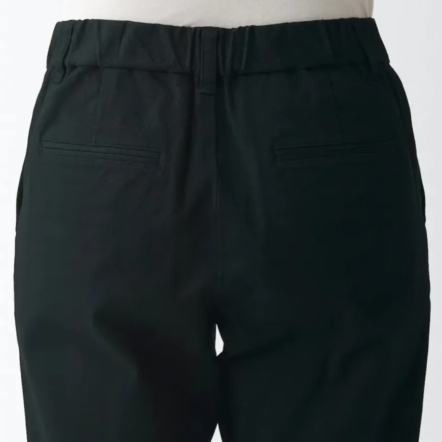 Women's 4-Way Stretch Chino Slim Tapered Pants (L 30inch / 75cm)