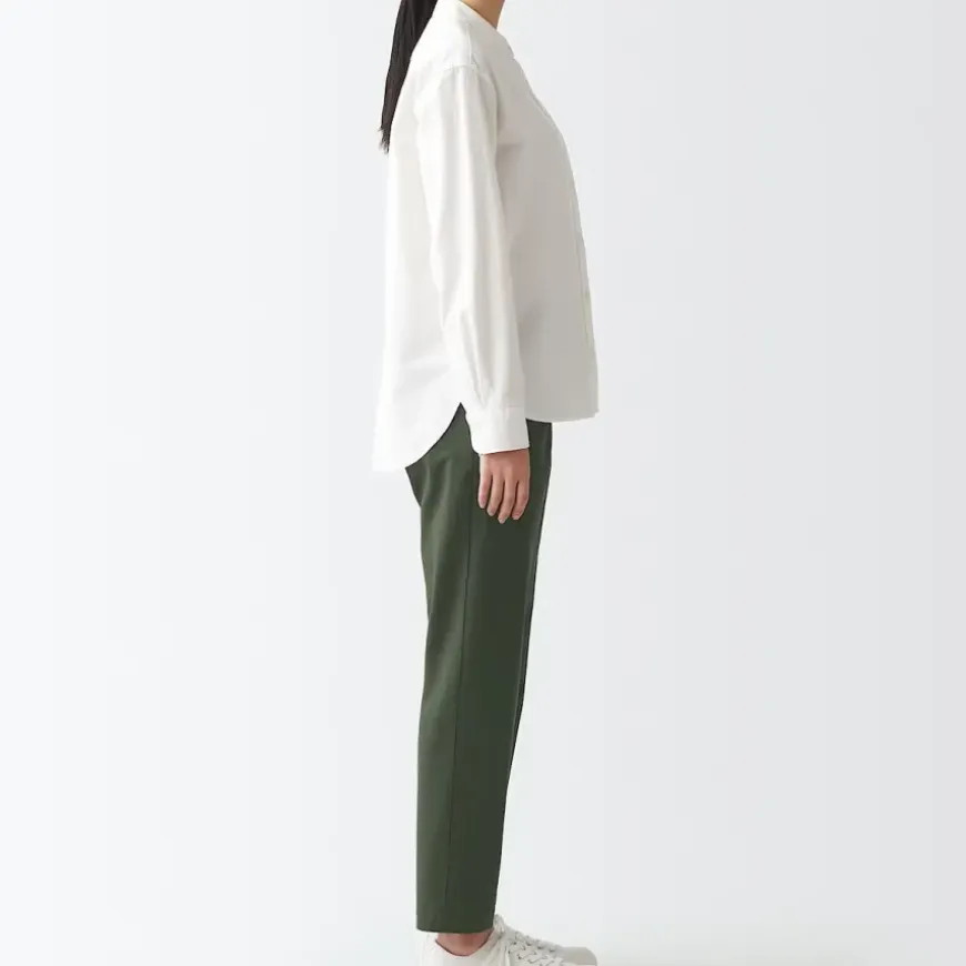 Women's 4-Way Stretch Chino Slim Tapered Pants (L 30inch / 75cm)