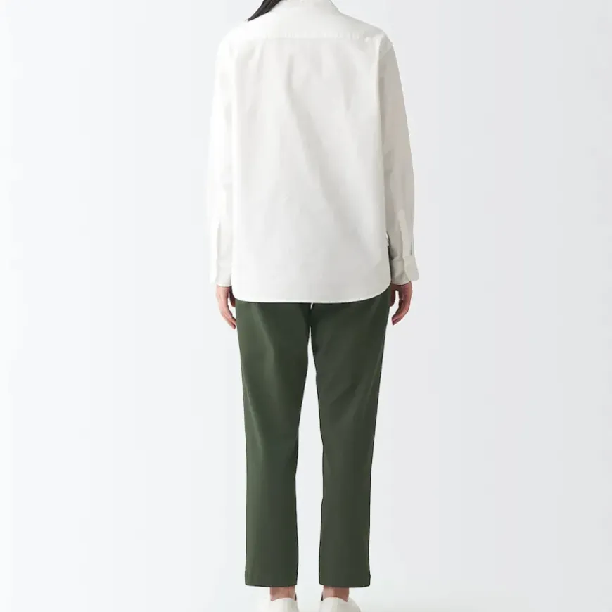 Women's 4-Way Stretch Chino Slim Tapered Pants (L 30inch / 75cm)