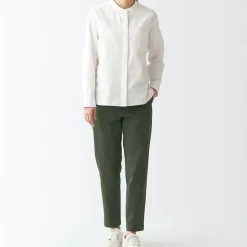 Women's 4-Way Stretch Chino Slim Tapered Pants (L 30inch / 75cm)