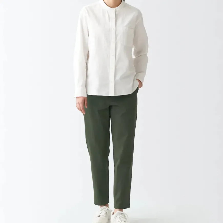 Women's 4-Way Stretch Chino Slim Tapered Pants (L 30inch / 75cm)