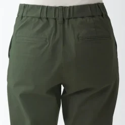 Women's 4-Way Stretch Chino Slim Tapered Pants (L 30inch / 75cm)
