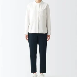 Women's 4-Way Stretch Chino Slim Tapered Pants (L 30inch / 75cm)