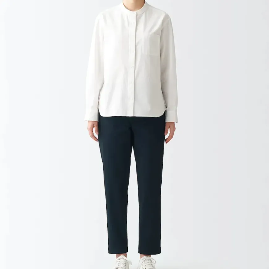 Women's 4-Way Stretch Chino Slim Tapered Pants (L 30inch / 75cm)