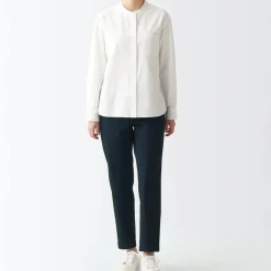 Women's 4-Way Stretch Chino Slim Tapered Pants (L 30inch / 75cm)
