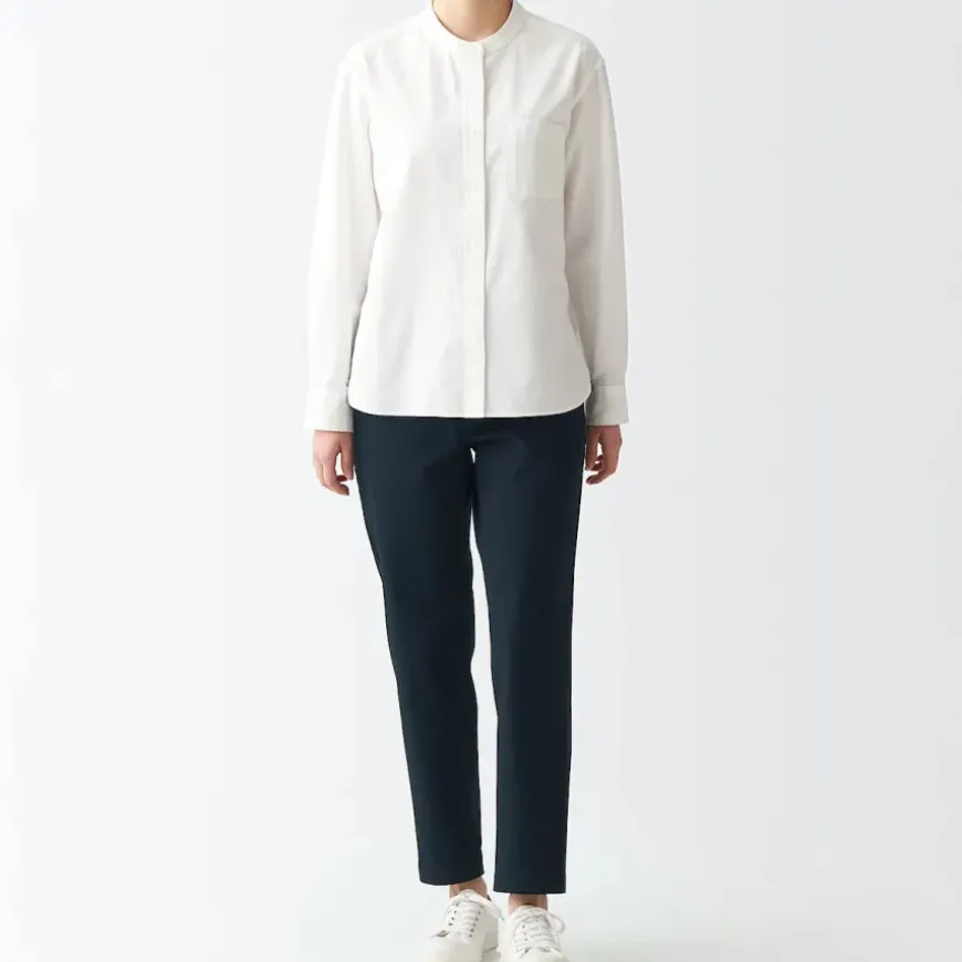 Women's 4-Way Stretch Chino Slim Tapered Pants (L 30inch / 75cm)