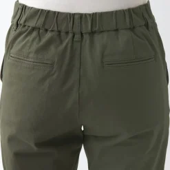 Women's 4-Way Stretch Chino Slim Tapered Pants (L 32inch / 82cm)