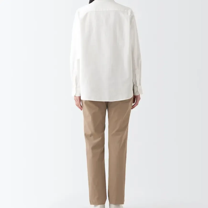 Women's 4-Way Stretch Chino Slim Tapered Pants (L 32inch / 82cm)