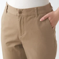 Women's 4-Way Stretch Chino Slim Tapered Pants (L 32inch / 82cm)