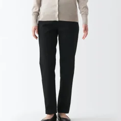 Women's 4-Way Stretch Chino Slim Tapered Pants (L 32inch / 82cm)