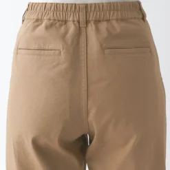 Women's 4-Way Stretch Chino Wide Straight Pants (L 32inch / 80cm)