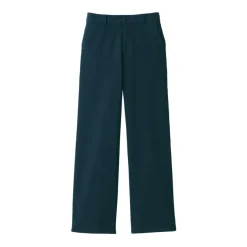Women's 4-Way Stretch Chino Wide Straight Pants (L 32inch / 80cm)