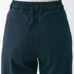 Women's 4-Way Stretch Chino Wide Straight Pants (L 32inch / 80cm)