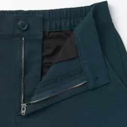 Women's 4-Way Stretch Chino Wide Straight Pants (L 32inch / 80cm)