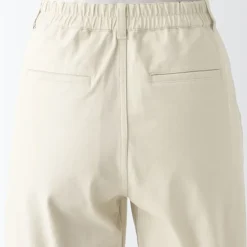 Women's 4-Way Stretch Chino Wide Straight Pants (L 32inch / 80cm)