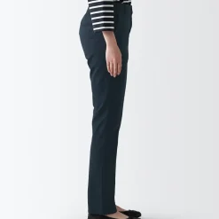 Women's 4-Way Stretch Chino Slim Tapered Pants (L 32inch / 80cm)