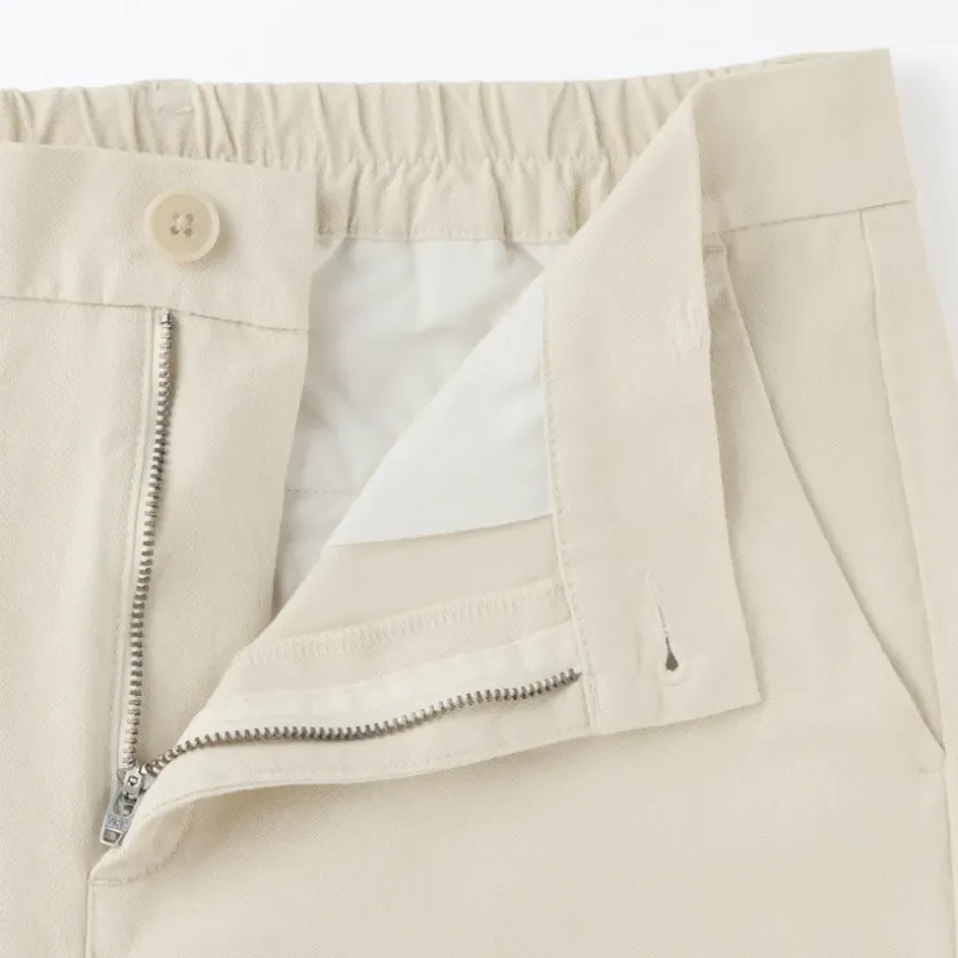 Women's 4-Way Stretch Chino Slim Tapered Pants (L 32inch / 80cm)